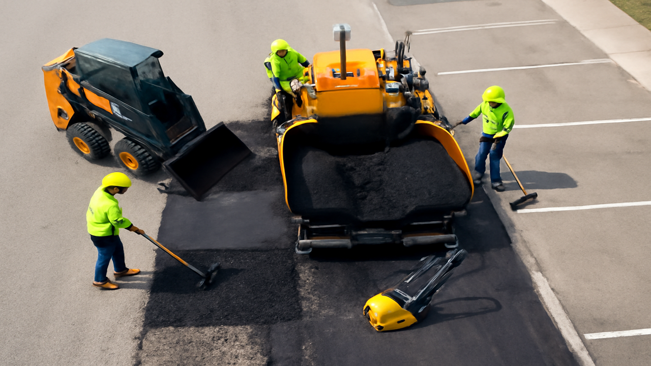 Parchado de Caminos y Estacionamientos – Soluciones Duraderas